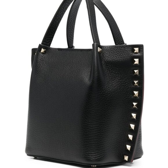 Valentino Garavani Rockstud Studded Small Leather Tote Crossbody Bag - Picture 2 of 16